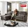 ed-lifestyle Ecksofa Chenille 2-Sitzer Braun