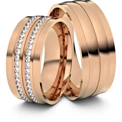 Trauringe Stassfurt 585er Rotgold - 2897