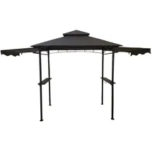 nsas solutions pte. ltd. Grillpavillon 3 x 3 m inkl. Ablageflächen Schwarz