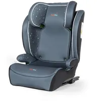 tataway -Autositz Mit ISOFIX-Befestigung Für Kindersicherheit Mit Einer Höhe Von 100 Bis 150 Cm Mit Grafiken Auf Grauem Hintergrund