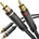 2m Cinch Kabel Stereo Audio Kabel 2 2 Cinch bruchfeste Metallstecker Nylon-Braiding in Deutschland entwickelt RCA-Kabel Subwoofer/HiFi analog digital