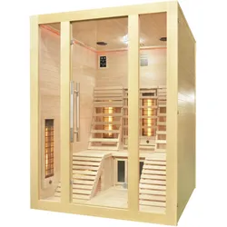 Infrarotkabine SANOTECHNIK "OSLO", beige (natur), integrierte Steuerung, (ohne Ofen), Saunen, für 2 Personen