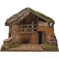 Decoris Haus Mit Led Und Moos 30x21x17 Cm -