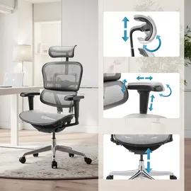 HJH Office Ergohuman Ultra Gen2 Netz Grau