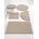 Halbrund Braun 50 x 80