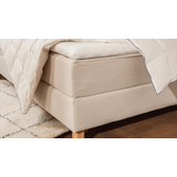 BRUNO Schlafsessel 70cm in Blau | praktische Größe | stabiles Massivholz & Boxspringkomfort