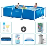 Rechteckiger Frame Pool - 300x200x75 cm - 5-teilig S167 - Blau