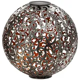 Dehner Solarkugel Luanda Ø 30 cm Silber/Kupfer
