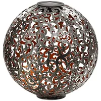 Dehner Solarkugel Luanda Ø 30 cm Silber/Kupfer
