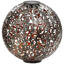 Dehner Solarkugel Luanda Ø 30 cm Silber/Kupfer