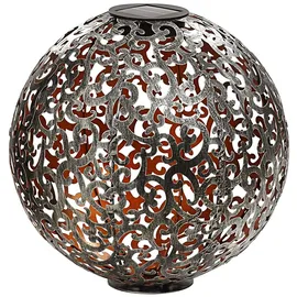 Dehner Solarkugel Luanda Ø 30 cm Silber/Kupfer