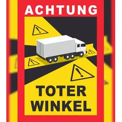 Toter Winkel Schild A2 (420x594mm)