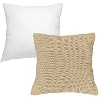 Wometo Kissenbezug 45x45 mit Federkissen Füllung - Reißverschluss Oeko-TEX