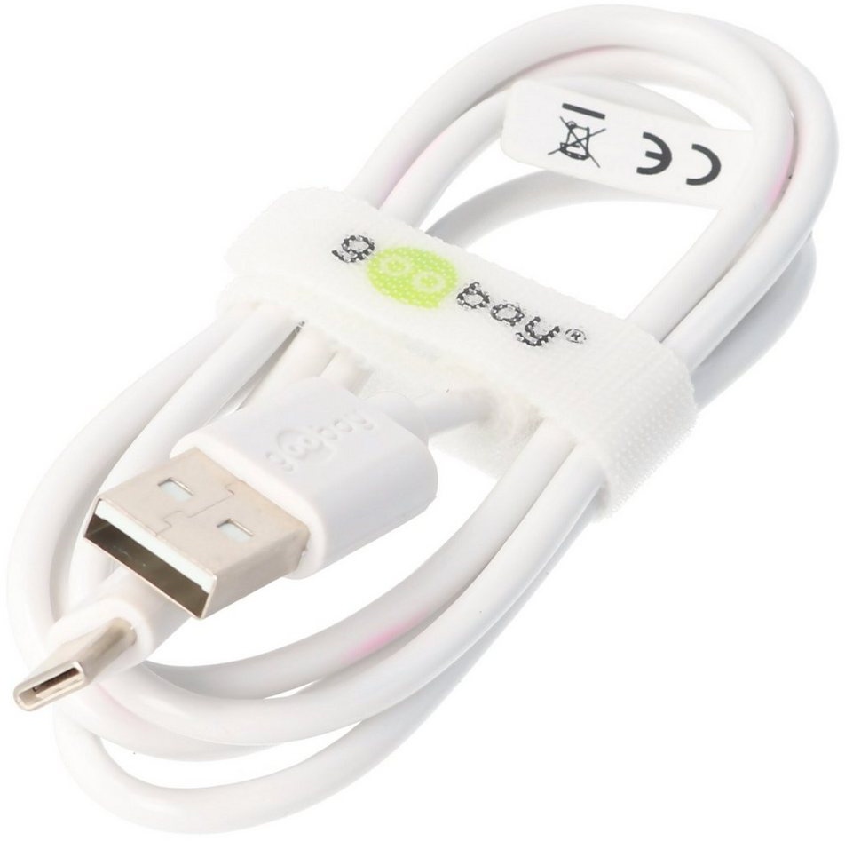 Goobay USB-C Lade- und Synchronisationskabel für alle Geräte mit USB-C Ansch Akku-Ladestation