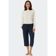 SCHIESSER Mix + Relax Schlafhose Gepunktet Blau 36