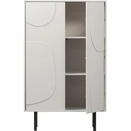 Woood Highboard 85 x 135 x 40 cm Weiß