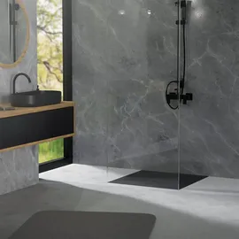 luxebath Duschwanne 90x90 cm Schwarz