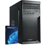 HYPER BYTE® Office PC – Computer mit Intel Quad Core i7 mit 3,9 GHz | 32 GB RAM | 1TB SSD Festplatte | Win 11 Pro | WLAN | DVD+RW | USB 3.0 | High End Office Tower-Pc