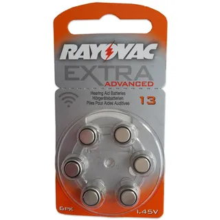 Rayovac Extra Advanced 13 PR48  Hörgeräte Batterie (6er Blister)