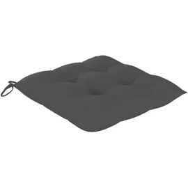 vidaXL Stapelbare Gartenstühle mit Kissen 59,9 x 96,1 x 27,8 cm grau 4 St.
