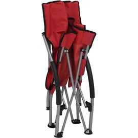 vidaXL Strandstuhl 2er Set Rot