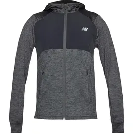 New Balance Heat Grid Zip-Hoodie Herren Schwarz S