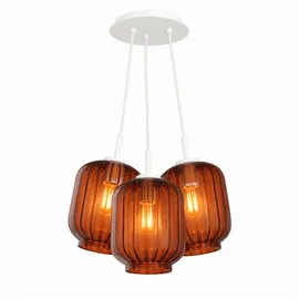 s.luce Velo 3-flg. 20 cm Rund Braun/Weiß