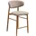 House Nordic Barhocker LEVANTO Stoff Braun/Sandgrau