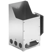 Thüros Anzündkamin 29 cm Edelstahl grau