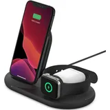 Belkin BoostCharge 3-in-1 Wireless Charger for Apple Devices schwarz