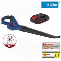Güde Akku Laubbläser LB 18-201-05 mit Akku und Ladegerät