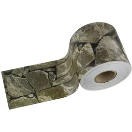 DEMA Sichtschutzstreifen 70 x 19 cm Stein-Optik PVC