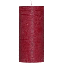 Kerze RUSTIK rot