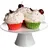 CreaTable Tortenplatte mit Fuß UNIVERSAL, Ø 21 cm - Weiß - Porzellan