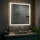 CLP Badspiegel Jaffrey mit Beleuchtung, Bluetooth-Lautsprecher, Anti-Beschlag, Wandspiegel Quer- und Hochformat, LED dimmbar, 3 Licht-Modi