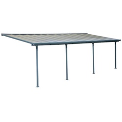 Palram Canopia Feria Terrassenüberdachung anthrazit 730x295x260-305 cm (LxBxH)