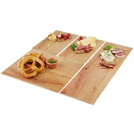 APS GN 1/2 Tablett Oak Light, 32,5 x 26,5 cm, Melamin, Eiche, mit Antirutsch-Füßchen