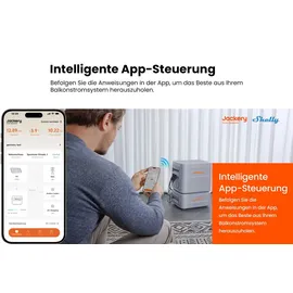 Jackery Navi 2000 Balkonkraftwerk mit Speicher 2,048 kWh