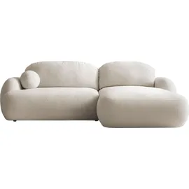 Mirjan24 Eckcouch Boucle 2-Sitzer Beige