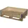 GERSO Hochbeet Holzaufsatzrahmen 80 x 20 x 20 cm Beige