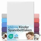 etérea Himmlische Qualität Spannbettlaken Jersey 80 x 180 cm weiß