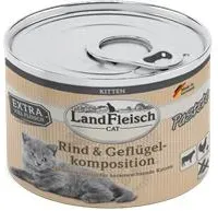 Landfleisch Cat Kitten Pastete Rind & Geflügelkomposition - 6x195g