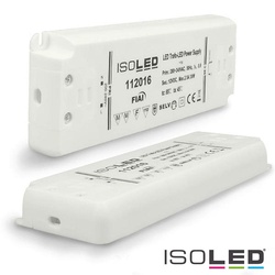 ISOLED LED Trafo 12V/DC, 0-30W, ultraflach, SELV ISO-112016