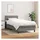 vidaXL Boxspringbett 100 x 200 cm Dunkelgrau