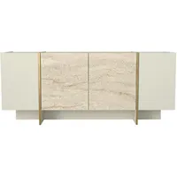Moebel17 Sideboard Veyron Beige Granit Optik
