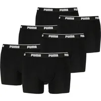 Puma Herren Boxershorts Organically 6er Pack Black / Black - L