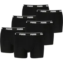 Puma Herren Boxershorts Organically 6er Pack Black / Black - L