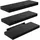 luxuskollektion Wandregal 3er-Set Holz schwarz belastbar bis 9,98 kg