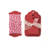 Glorex  GLOREX Papier-Etiketten, Rot, 8.5 x 12 x 0.5