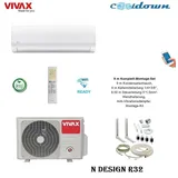 VIVAX N Design Klimagerät 9000 BTU + 9 m Komplett SET Split Klimaanlage A++